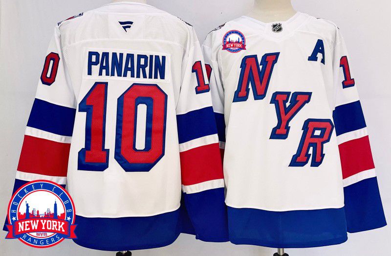 Men New York Rangers #10 Panarin White Fanatics 2025 NHL Jersey style 5